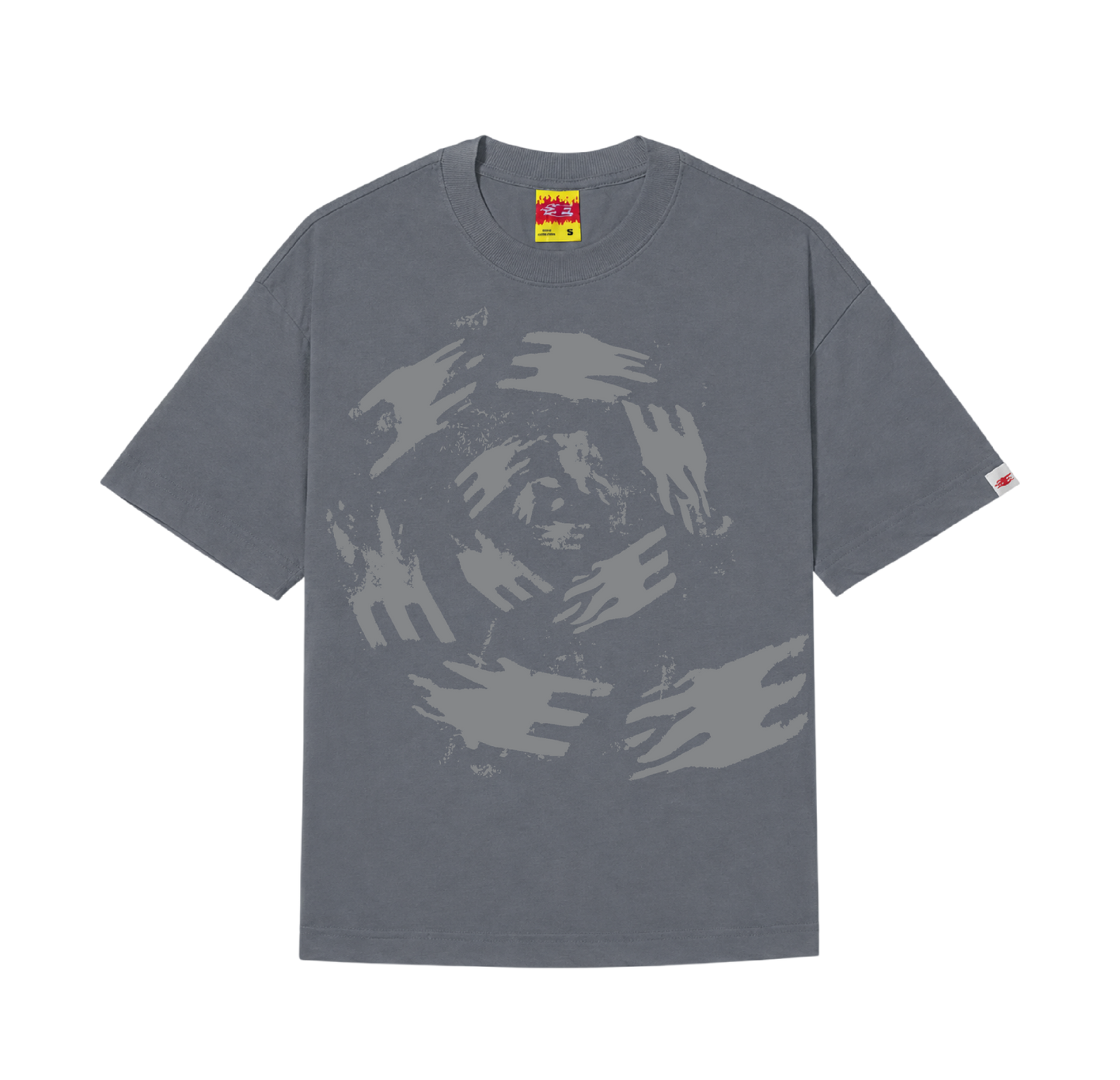 CAMISETA "LOGO ESPIRAL" CINZA