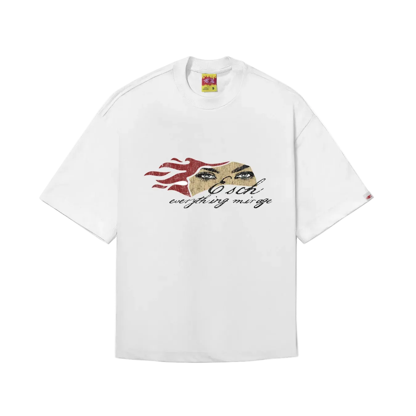 CAMISETA BOXY "MIRAGE" BRANCA
