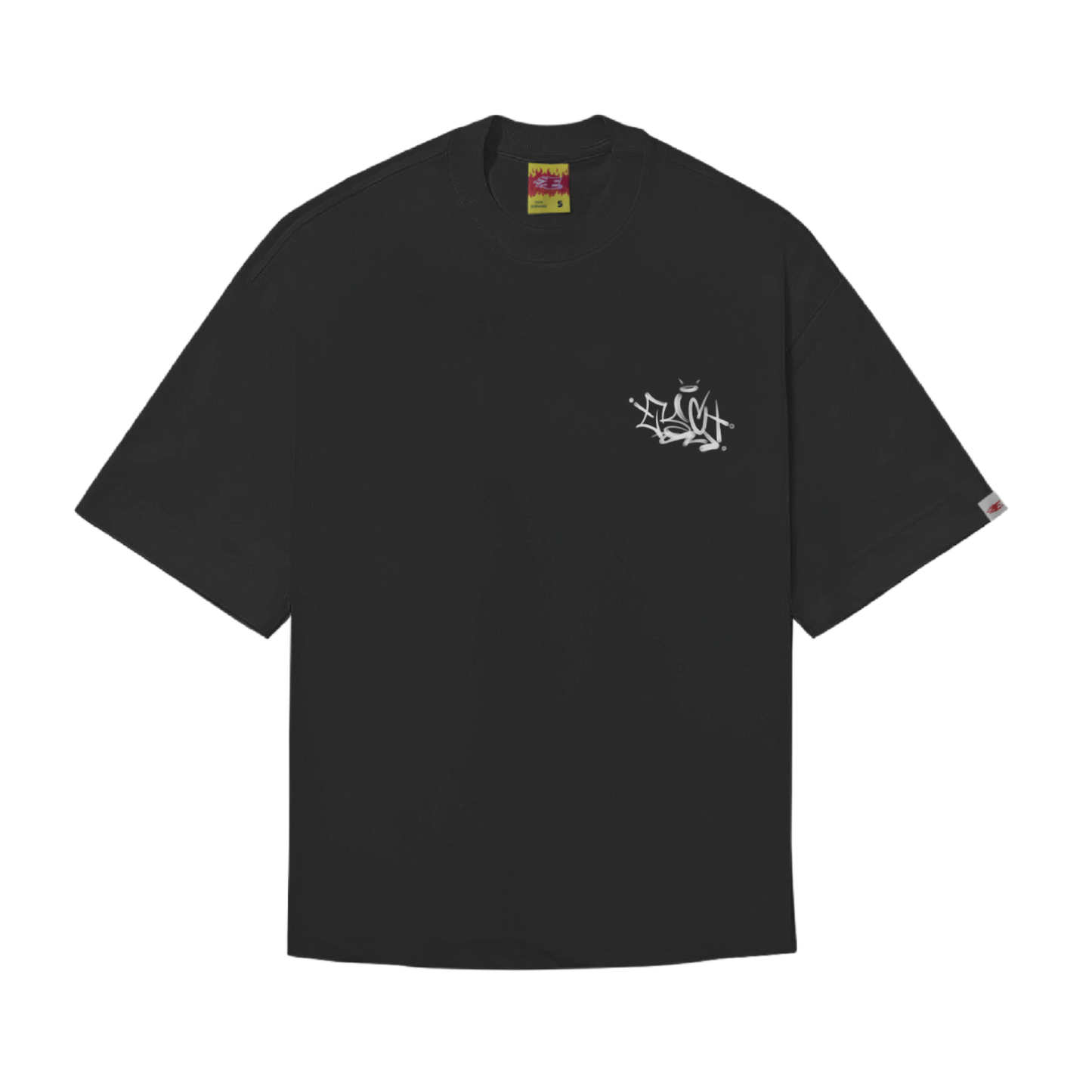 CAMISETA "FAT CAP" PRETA