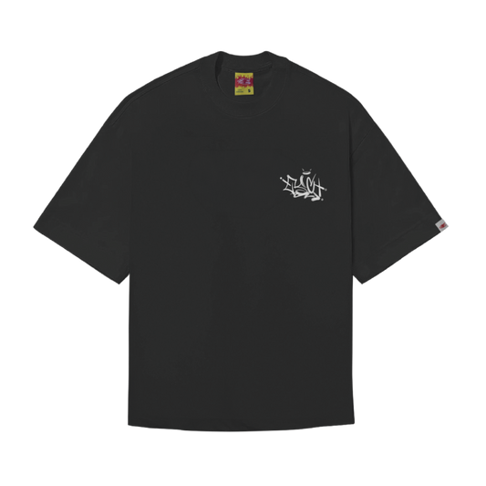 CAMISETA "FAT CAP" PRETA
