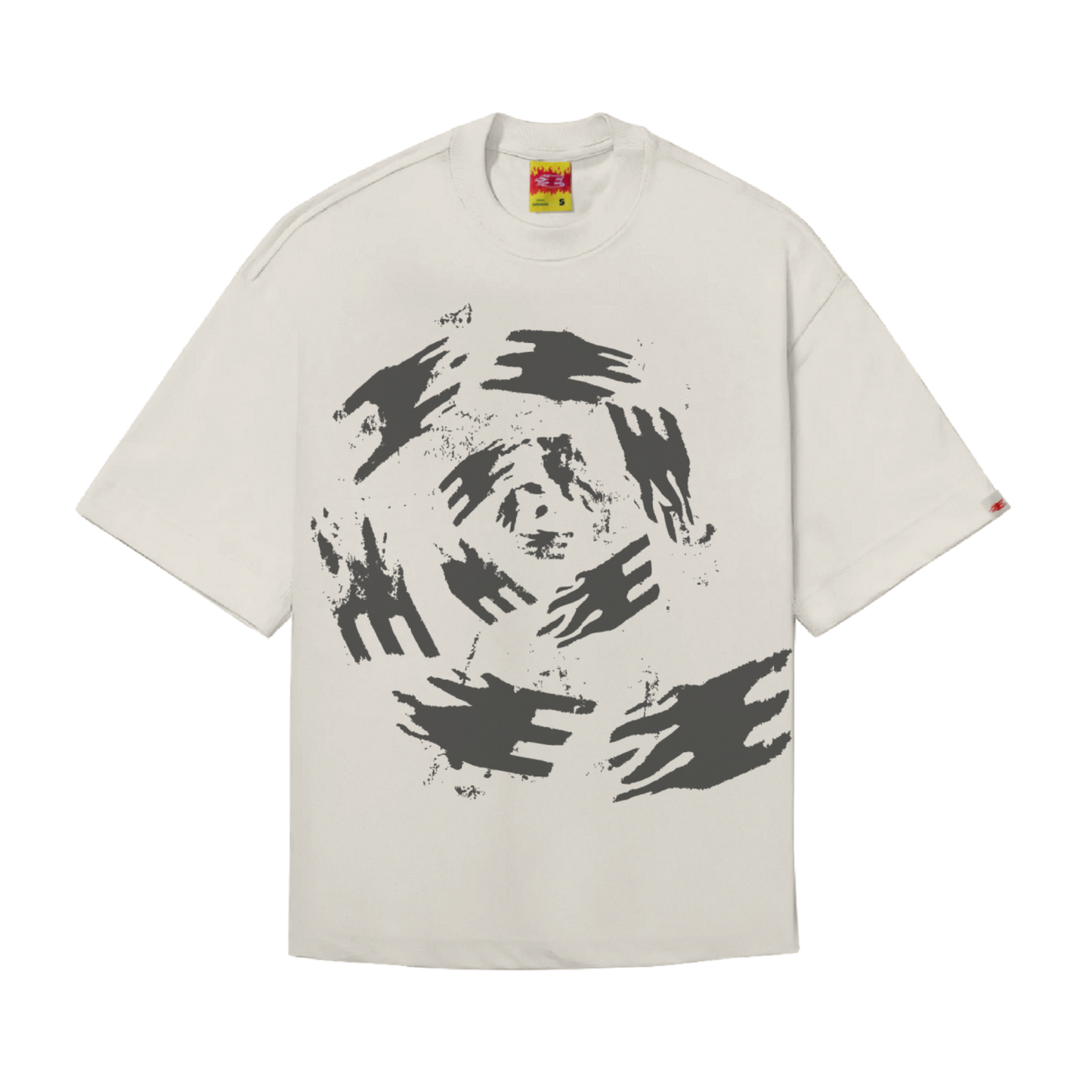 CAMISETA "LOGO ESPIRAL" OFF WHITE