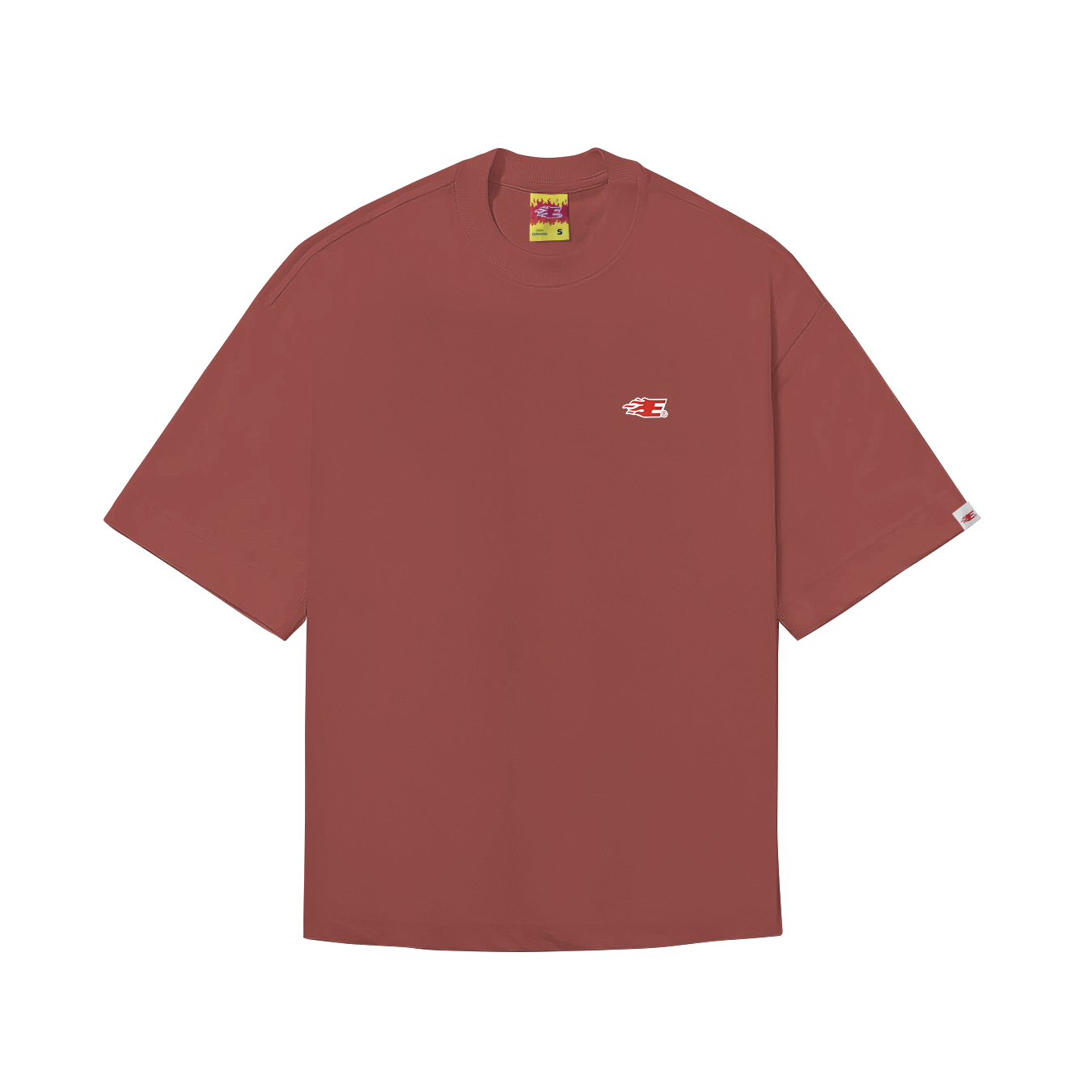 CAMISETA BOXY "ICON"  BORDO