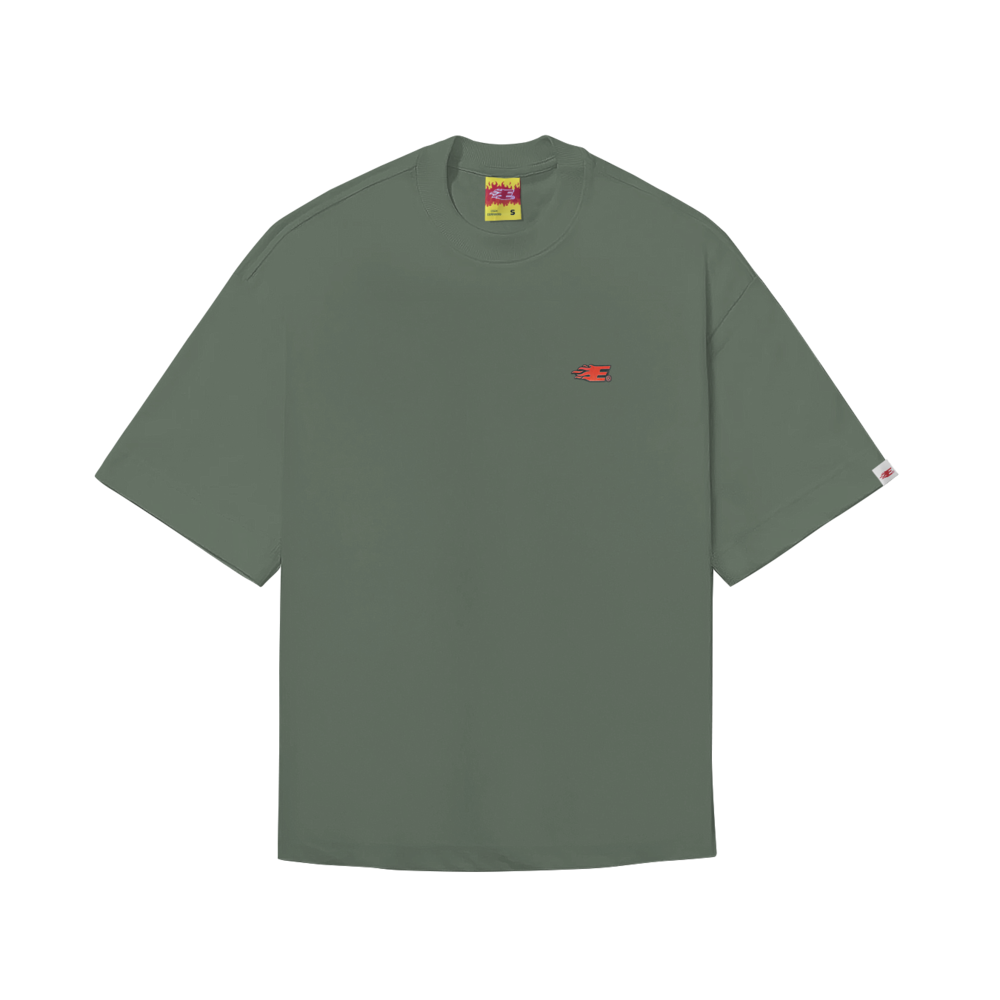 CAMISETA BOXY "ICON" VERDE