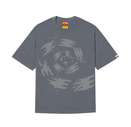 CAMISETA "LOGO ESPIRAL" CINZA