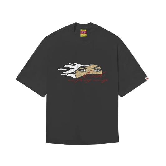CAMISETA BOXY "MIRAGE" PRETA