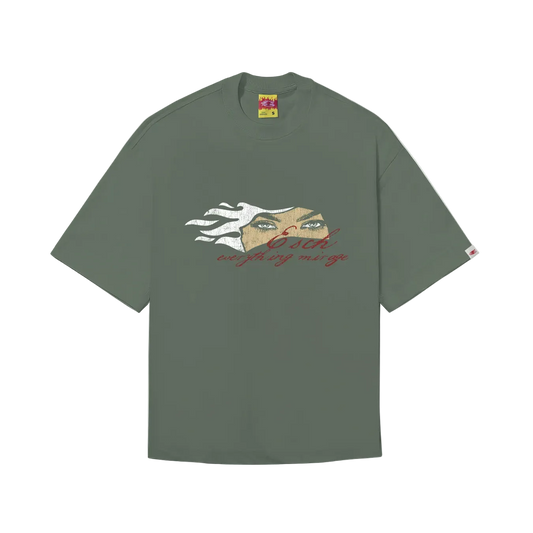 CAMISETA BOXY "MIRAGE" VERDE