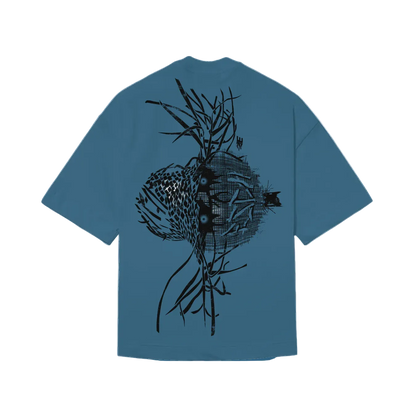CAMISETA BOXY "ESPANTALHO" AZUL