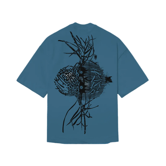 CAMISETA BOXY "ESPANTALHO" AZUL