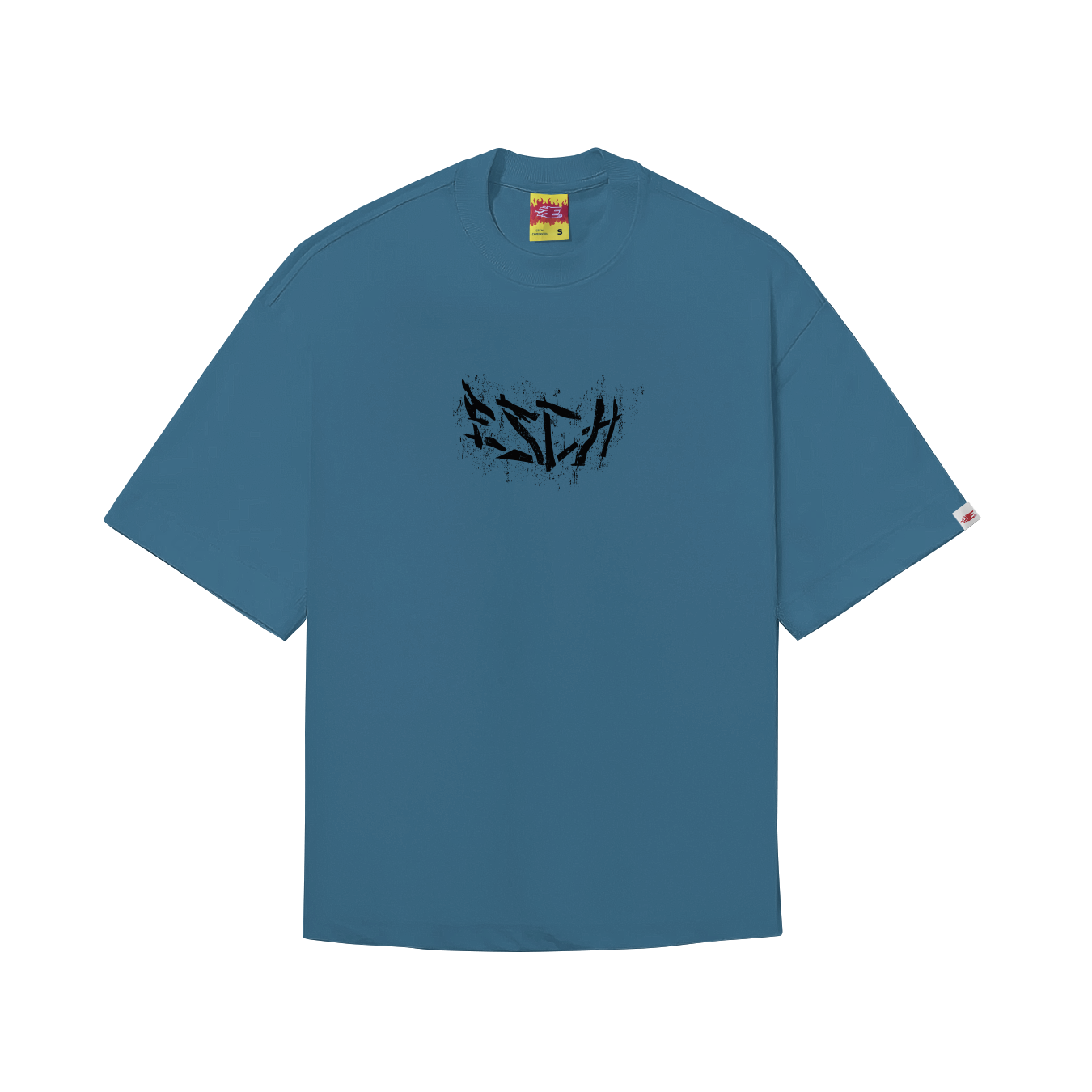 CAMISETA BOXY "ESPANTALHO" AZUL