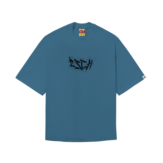 CAMISETA BOXY "ESPANTALHO" AZUL