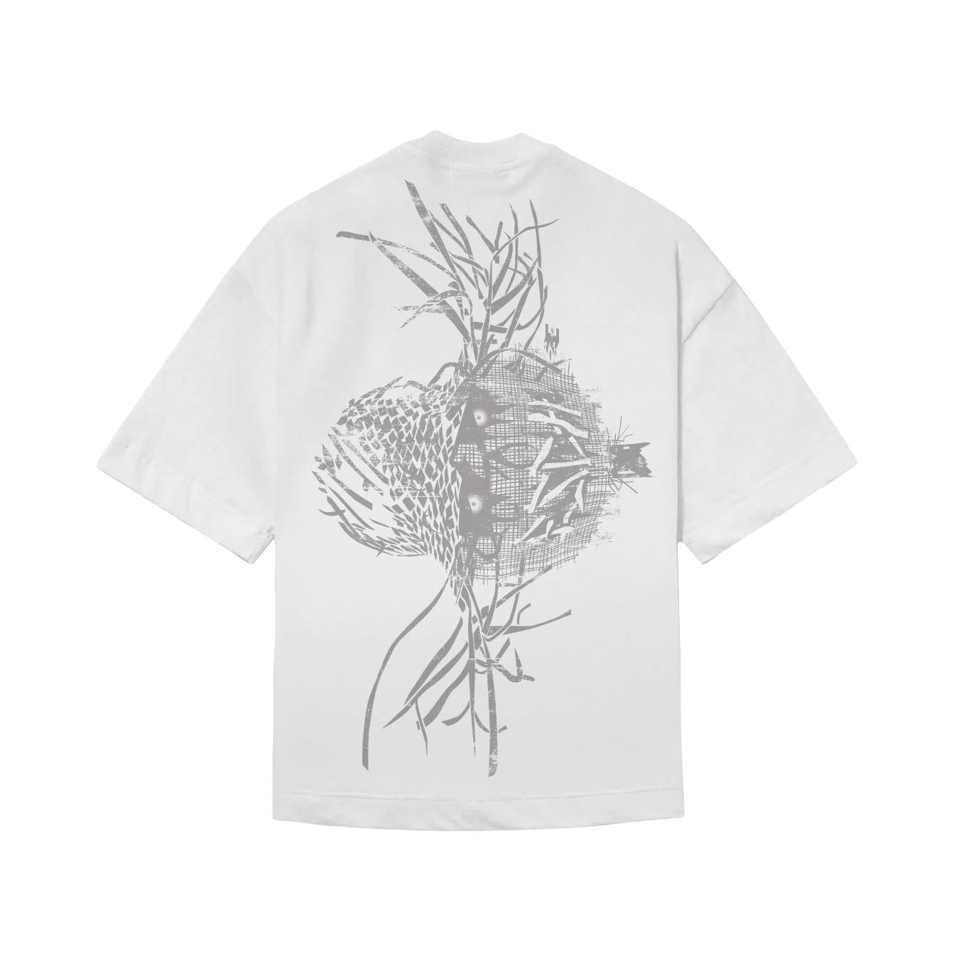 CAMISETA BOXY "ESPANTALHO" BRANCA