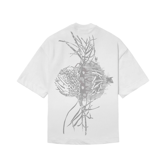 CAMISETA BOXY "ESPANTALHO" BRANCA