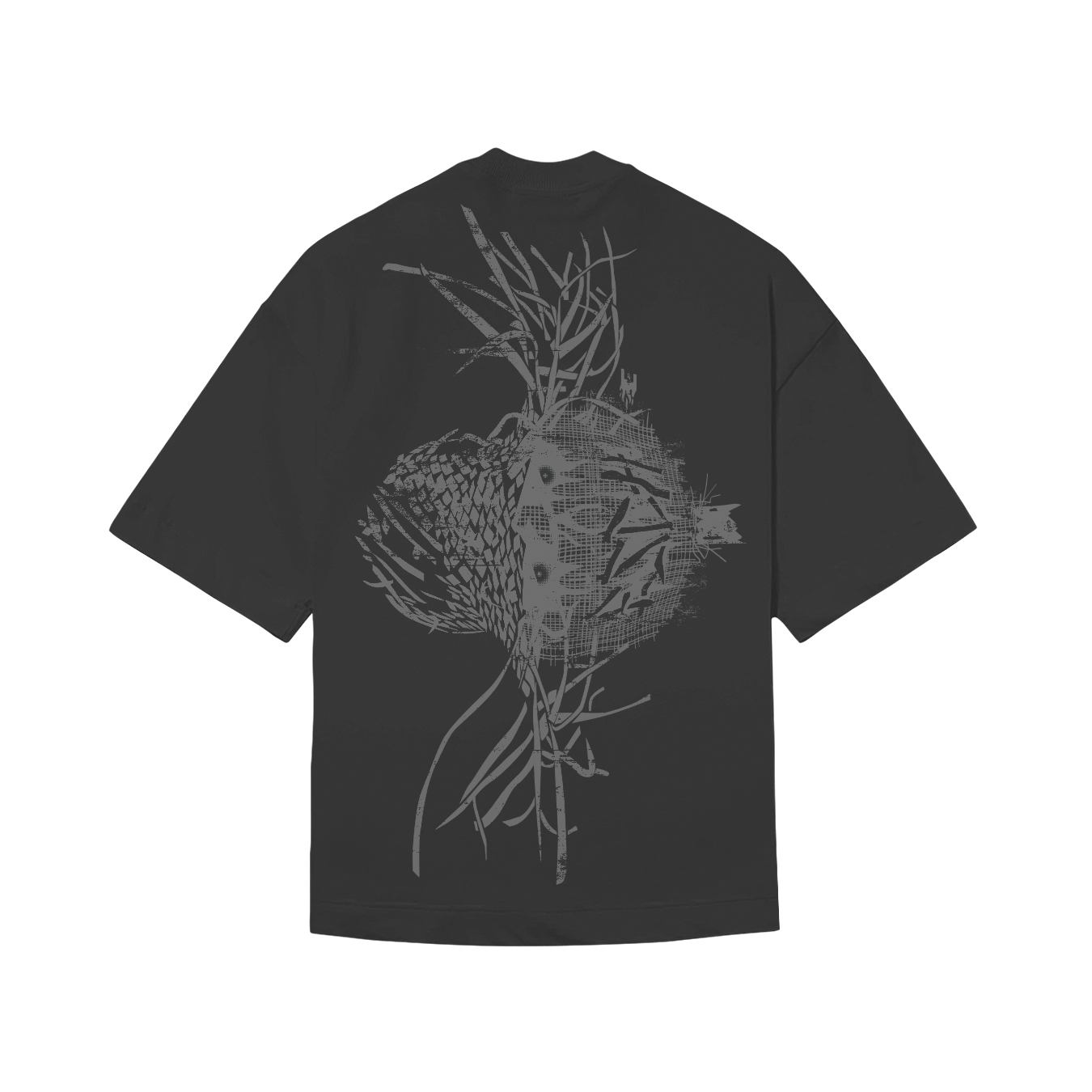 CAMISETA BOXY "ESPANTALHO" PRETA