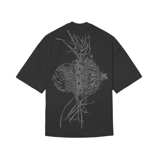 CAMISETA BOXY "ESPANTALHO" PRETA
