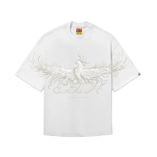 CAMISETA BOXY "FENIX" BRANCA