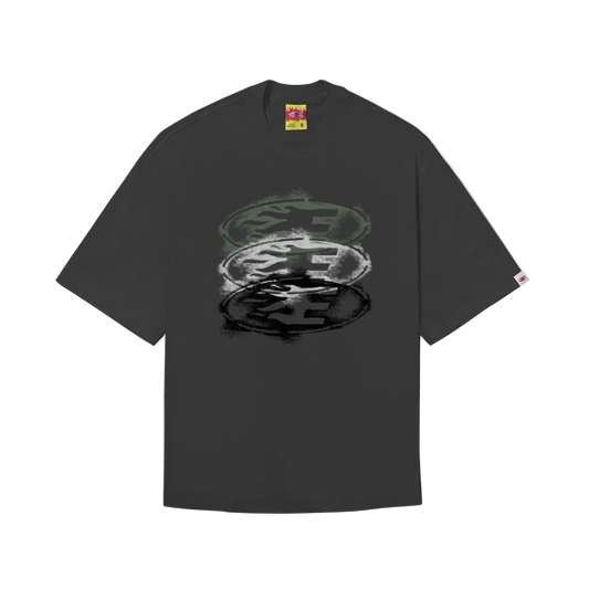 CAMISETA BOXY "STENCIL" PRETA