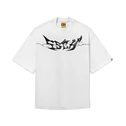 CAMISETA BOXY "TRIBAL-RAIO" BRANCA