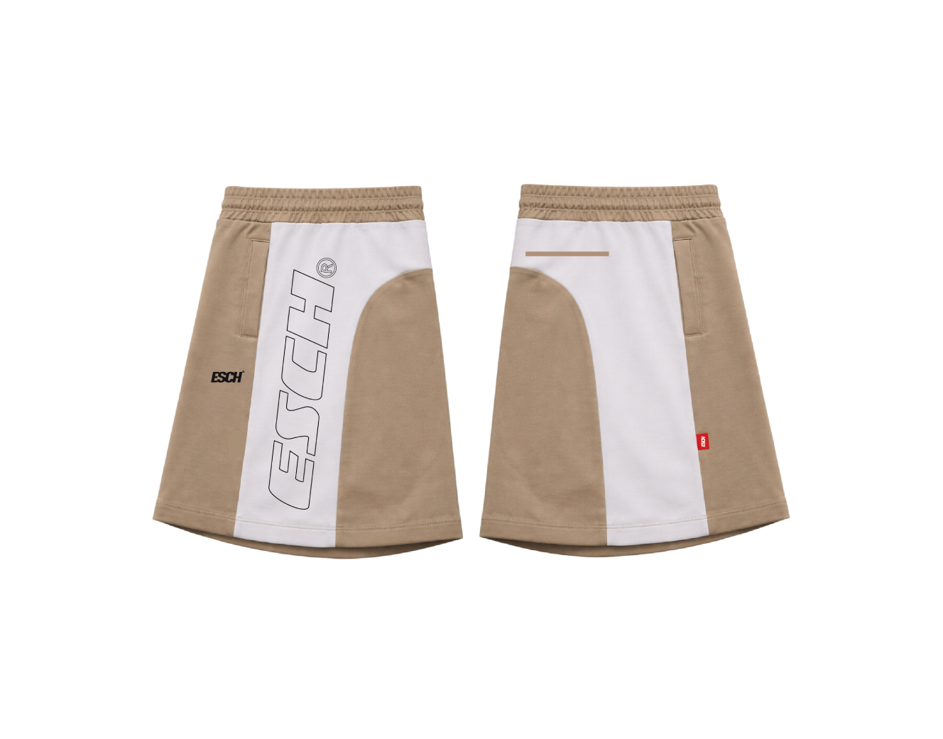 SHORT "SIDE CUT LOGO" BEGE
