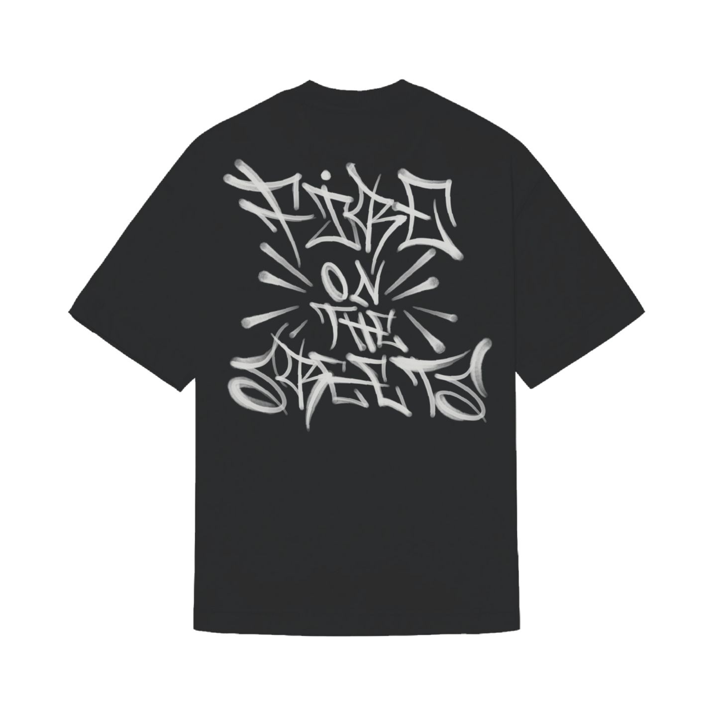CAMISETA "FAT CAP" PRETA