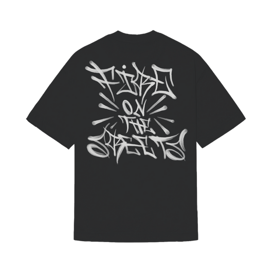 CAMISETA "FAT CAP" PRETA