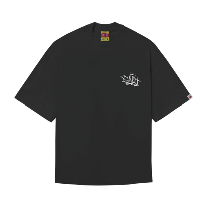 CAMISETA "FAT CAP" PRETA