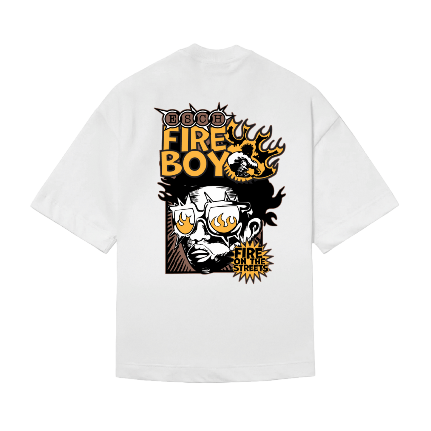 CAMISETA "FIRE BOY" BRANCA