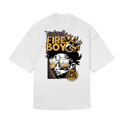 CAMISETA "FIRE BOY" BRANCA