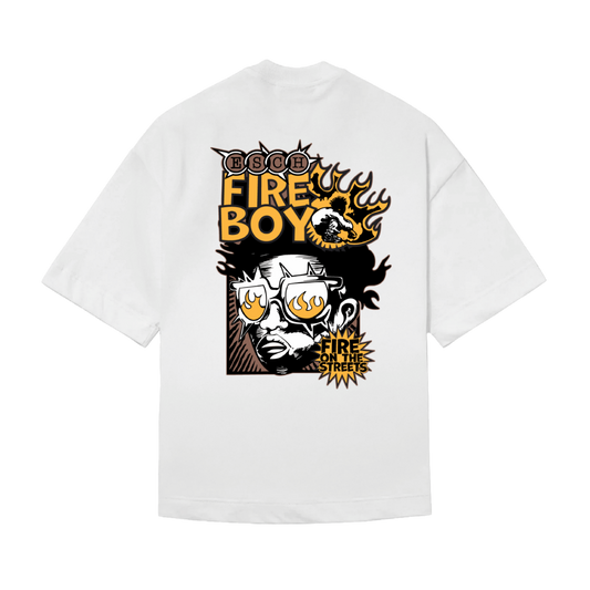 CAMISETA "FIRE BOY" BRANCA