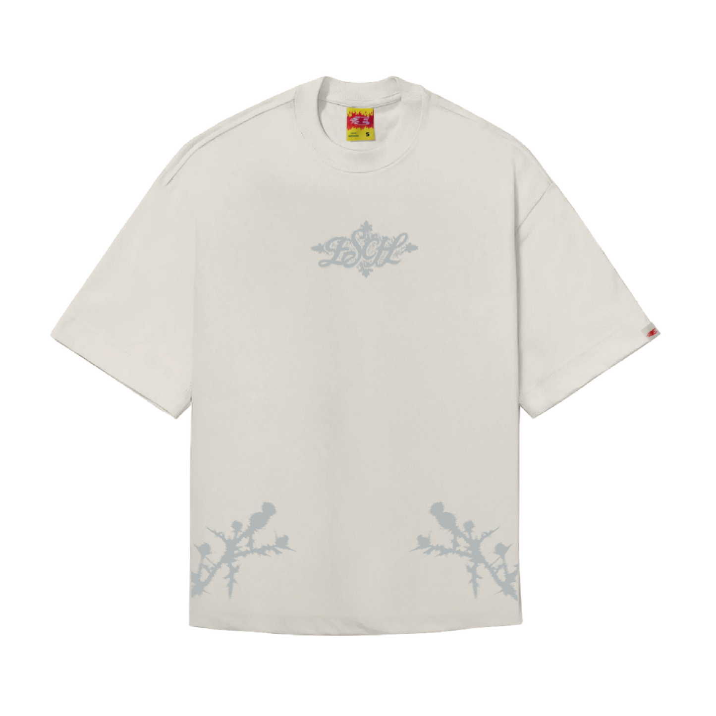 CAMISETA "FLORAL" OFF WHITE