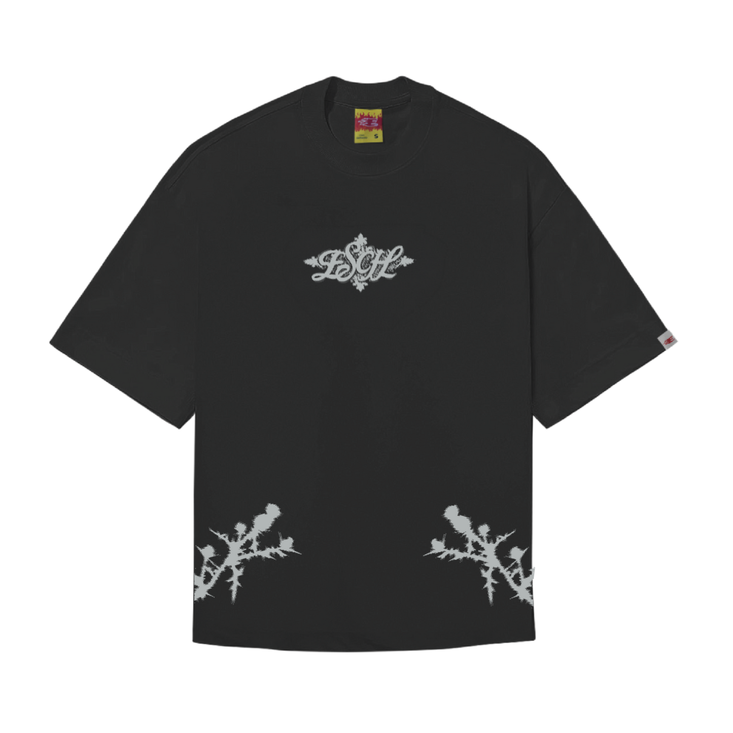 CAMISETA "FLORAL" PRETA
