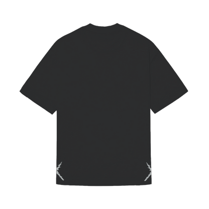 CAMISETA "FLORAL" PRETA