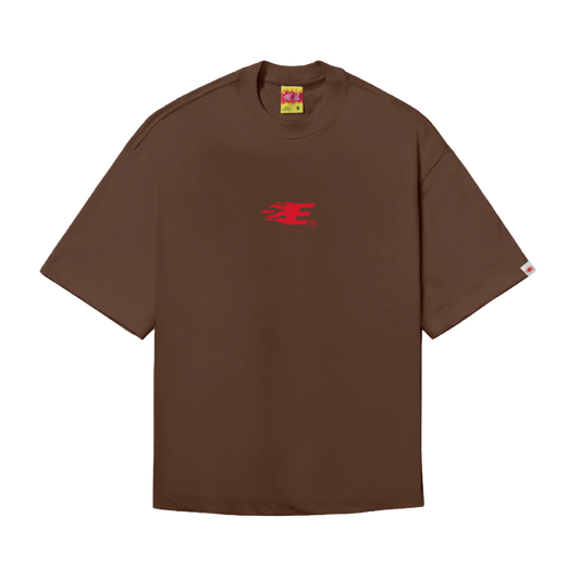 CAMISETA "FADED ICON" MARROM