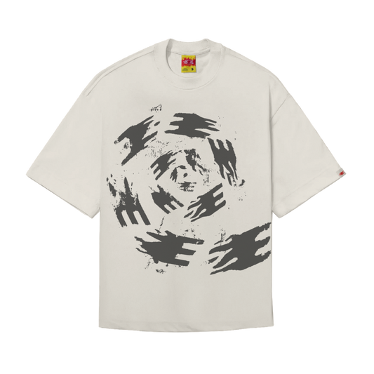 CAMISETA "LOGO ESPIRAL" OFF WHITE