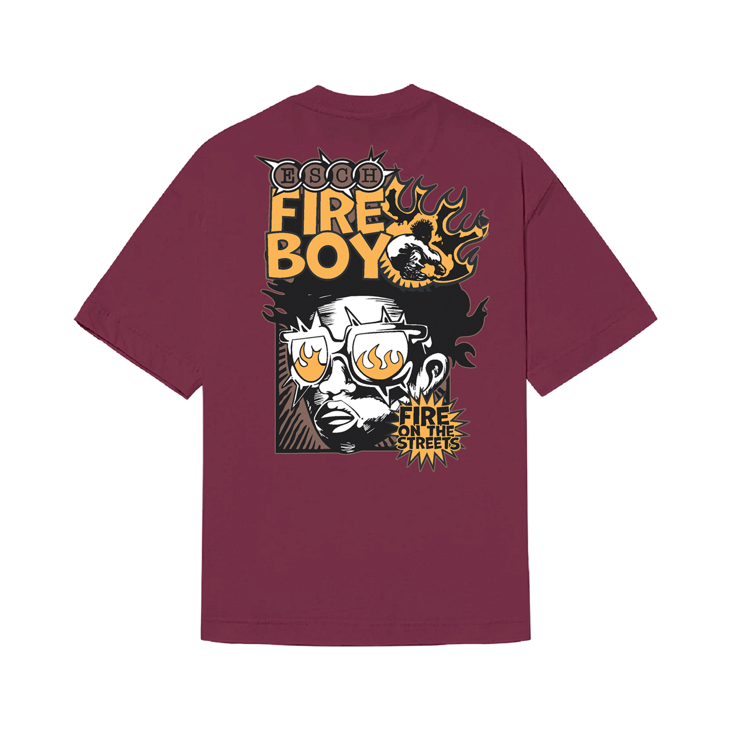 CAMISETA "FIRE BOY" ROXA