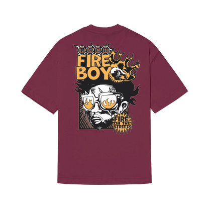 CAMISETA "FIRE BOY" ROXA